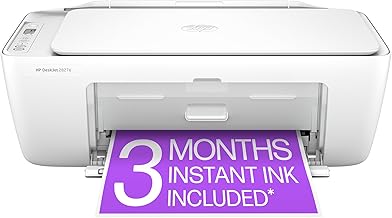 HP DeskJet 2827e Wireless All-in-One Color Inkjet Printer, Scanner, Copier, Best-for-Home, 3 Months of Instant - B0F1NJ75D5