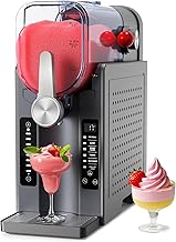 Slushie Machine No Ice Needed: Soft Serve Ice Cream Machine,Slushy Machine for Home with 6 - B0DT429T6D
