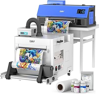 DSV A3 Plus XP600 DTF Printer, Automatic Timed Cleaning (Set via Touchscreen), 200% Faster Than - B0FXG6CBTZ