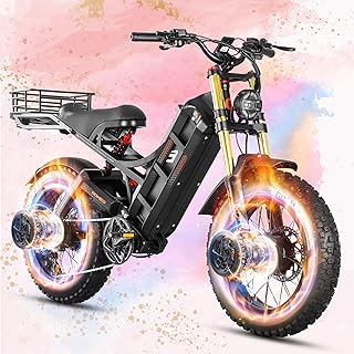 eAhora 2025 Romeo Pro 3/2 50-46Mph Electric Bike for Adults 5600W/4000W/2500W Dual Motor Ebike 60V/80Ah - B0FY55Z8YK