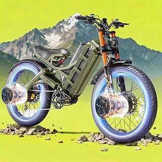eAhora 4000W Romeo Pro 2 Electric Motorcycle for Adults,52V 70AH Battery,220Miles Long Range,46MPH,26"*4.0 Fat Tire, - B0FVKPXB37
