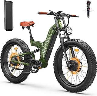 FREESKY 4000W Dual Motor Electric Bike for Adults, 48V 30AH Samsung Cells Battery 120Miles Range, - B0DSKNT8MG
