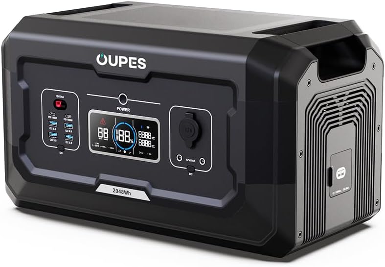 OUPES B2 Smart Extra Battery - 2048Wh LiFePO4 Expansion for - B0CNP5X8B9