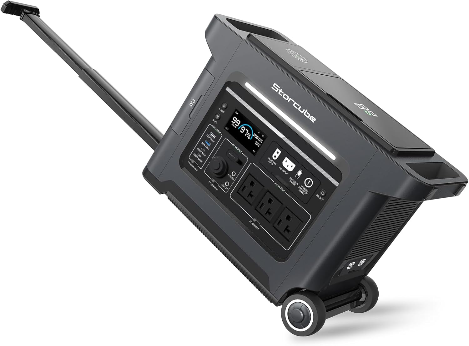 Portable Power Station S2500, 2000W AC Outlets, 2560Wh LiFePO4 Battery, - B0C5WRCXKL