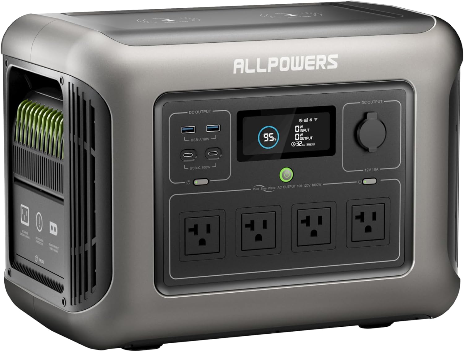 ALLPOWERS R1500 Portable Power Station, 1152Wh LiFePO4 Battery Backup UPS - B0DDPJXG4R