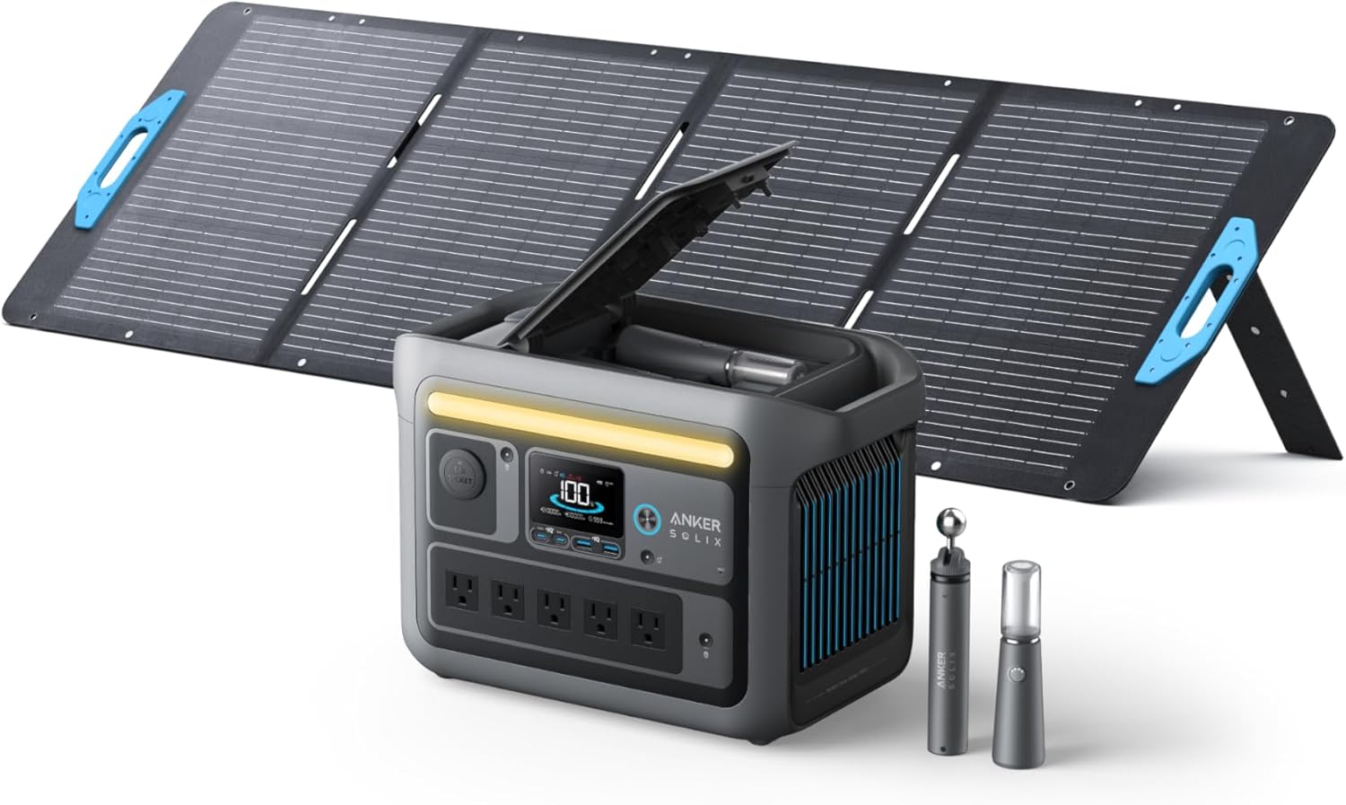 Anker SOLIX C800 Plus Portable Power Station with 200W Solar - B0CX56FY7Z