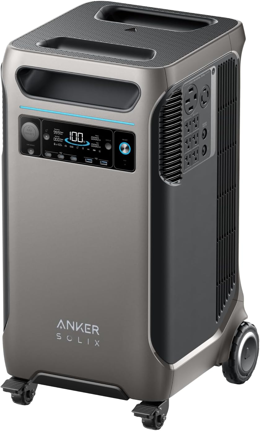 Anker SOLIX F3800 Portable Power Station, 3840Wh, LiFePO4 Batteries, Ultra-High - B0CW5TRFHJ