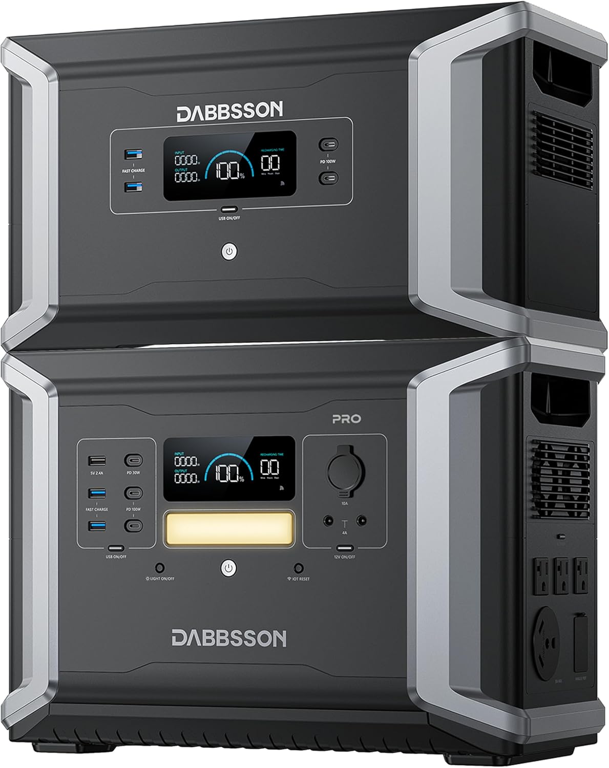 Dabbsson 3532Wh Power Station DBS 1400Pro with 1x DBS2100B Expansion – B0DJ166W2X
