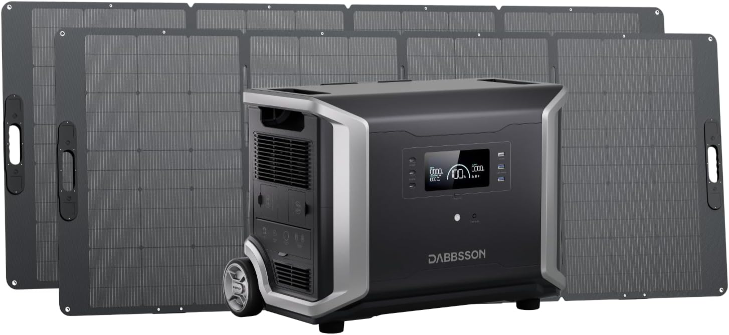 Dabbsson Solar Generator DBS-3500, Includes 1x3600W 3430Wh Portable Power Station – B0DCJPKQP6