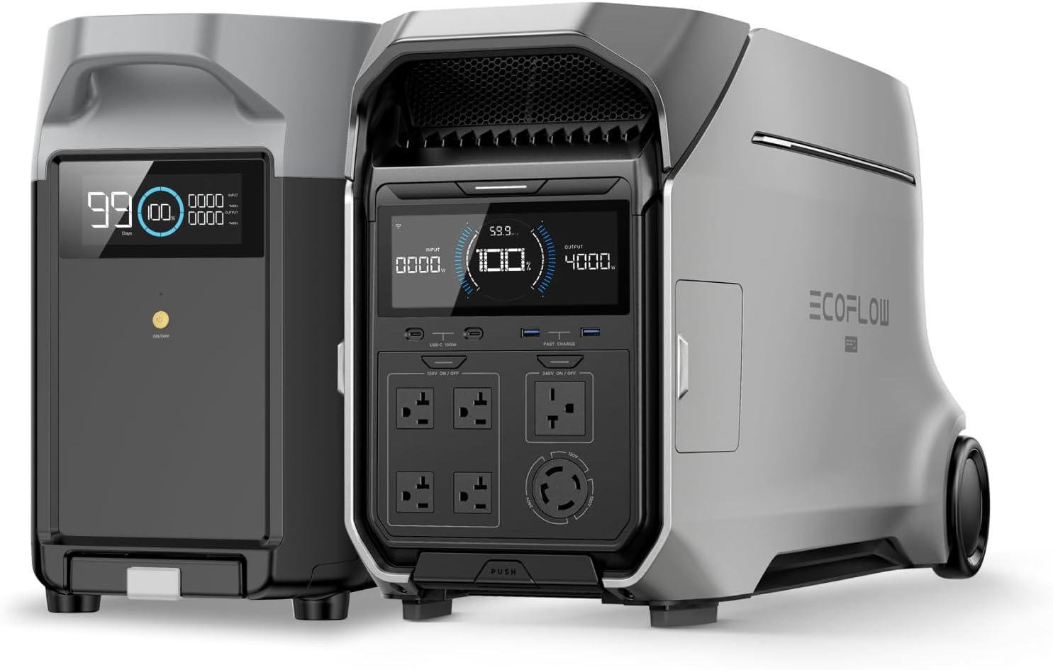 EF ECOFLOW 7696Wh Portable Power Station: DELTA Pro 3 with - B0D13VTM2Z