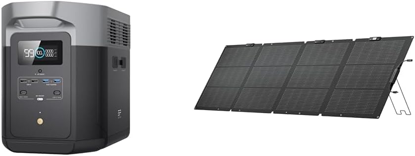 EF ECOFLOW Solar Generator DELTA Max (2000) 2016Wh with 220W – B0D6CTJP62