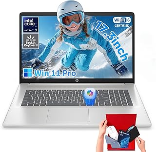 HP 17.3 Touchscreen Laptop Computer - Intel 12-Core Ultra 7 255U, 32GB DDR5, 1TB SSD, - B0G4VML9TX
