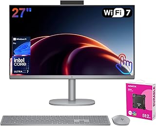 HP OmniStudio X Pro 27" Touchscreen AI Business All-in-One Desktop, FHD IPS Low Blue Light - B0DYF981CK