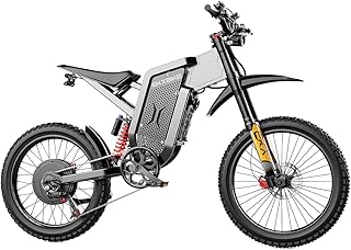 JVV Electric Dirt Bike, Off-Road Motorcycle, 48V/72V 21Ah/40Ah Lithium Battery, 3000W Mid/6000W Motor, Top Speed - B0G6D52XZ7