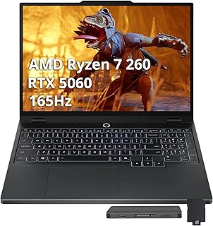 Lenovo Legion 5 15.3" WUXGA 165Hz Gaming Laptop, AMD Ryzen 7 260, GeForce RTX 5060, - B0G6BX68XP