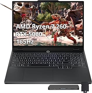 Lenovo Legion 5 15.3" WUXGA 165Hz Gaming Laptop, AMD Ryzen 7 260, GeForce RTX 5060, - B0G6D5LC7Y