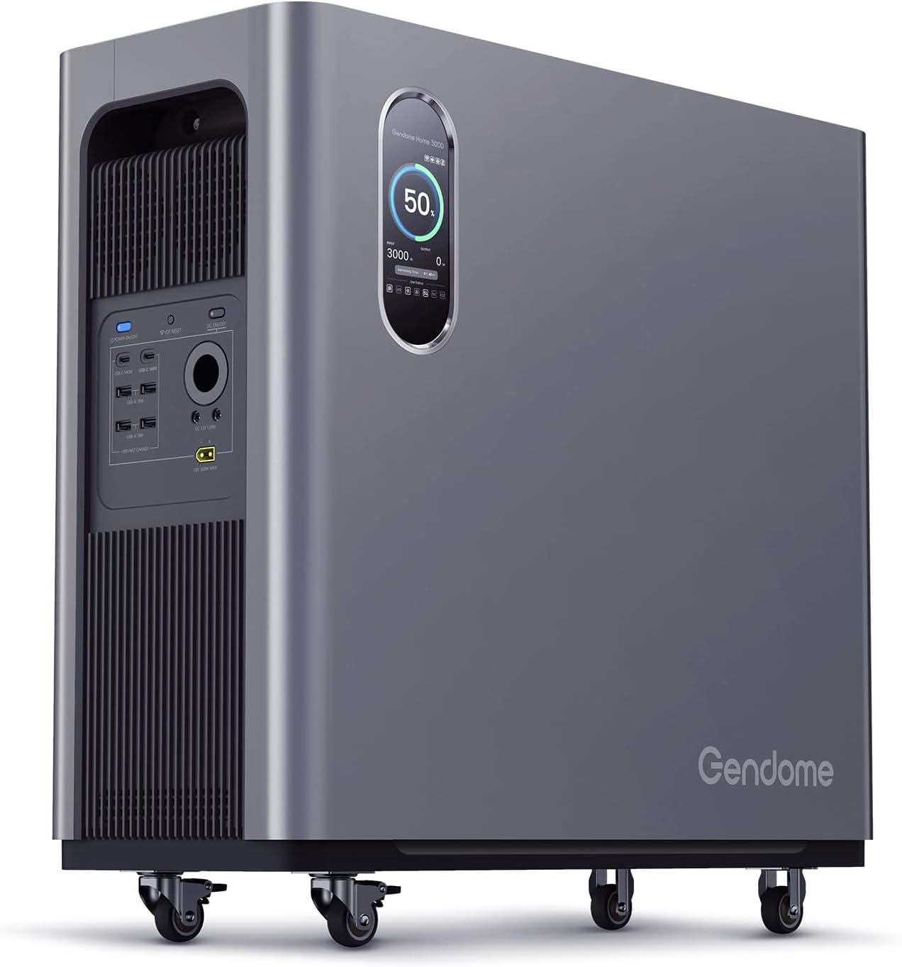 Portable Power Station Home3000, 3072Wh LiFePO4 Battery, 3000W AC/140W USB-C - B0DPK4K5C5