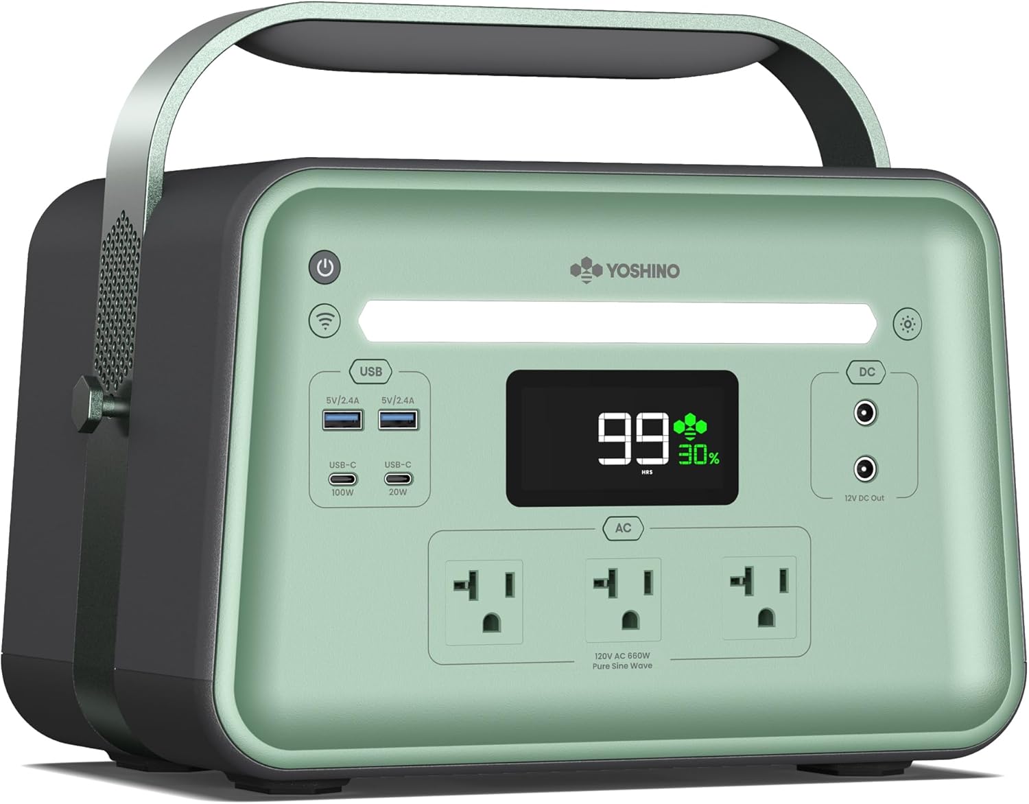 Yoshino Solid-State Portable Power Station B660 SST, 602Wh Backup Battery – B0DHYZGQTF