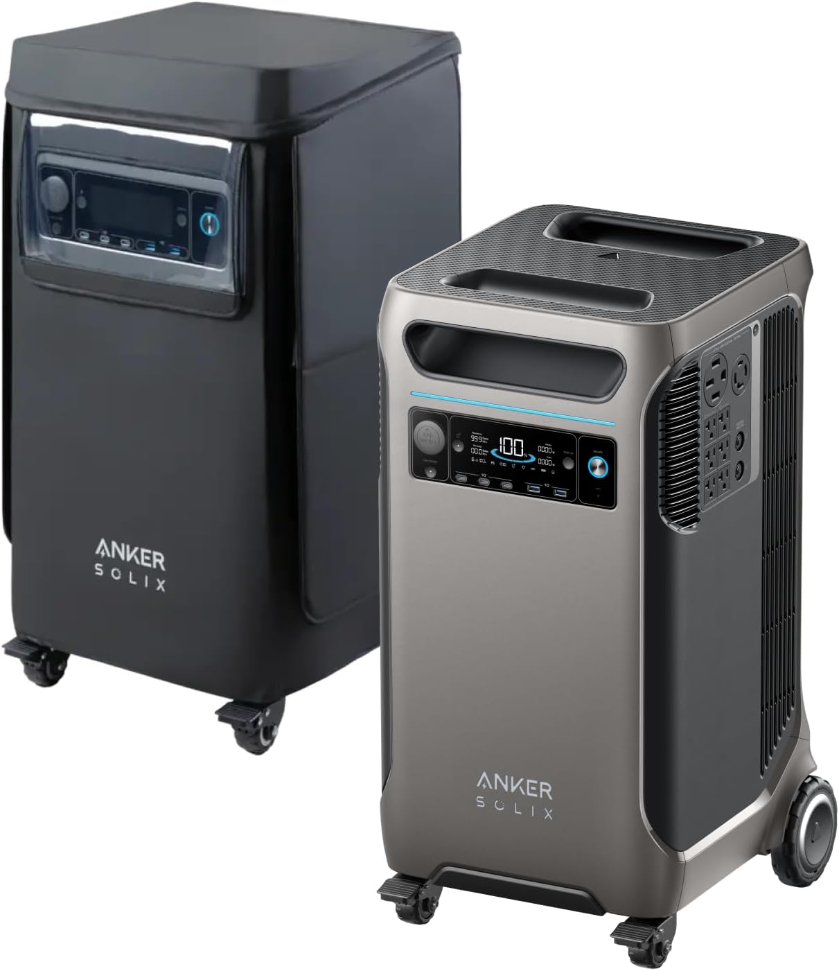 Anker SOLIX F3800 Portable Power Station with Protective Cover, 3840Wh - B0DWXJ8S7D