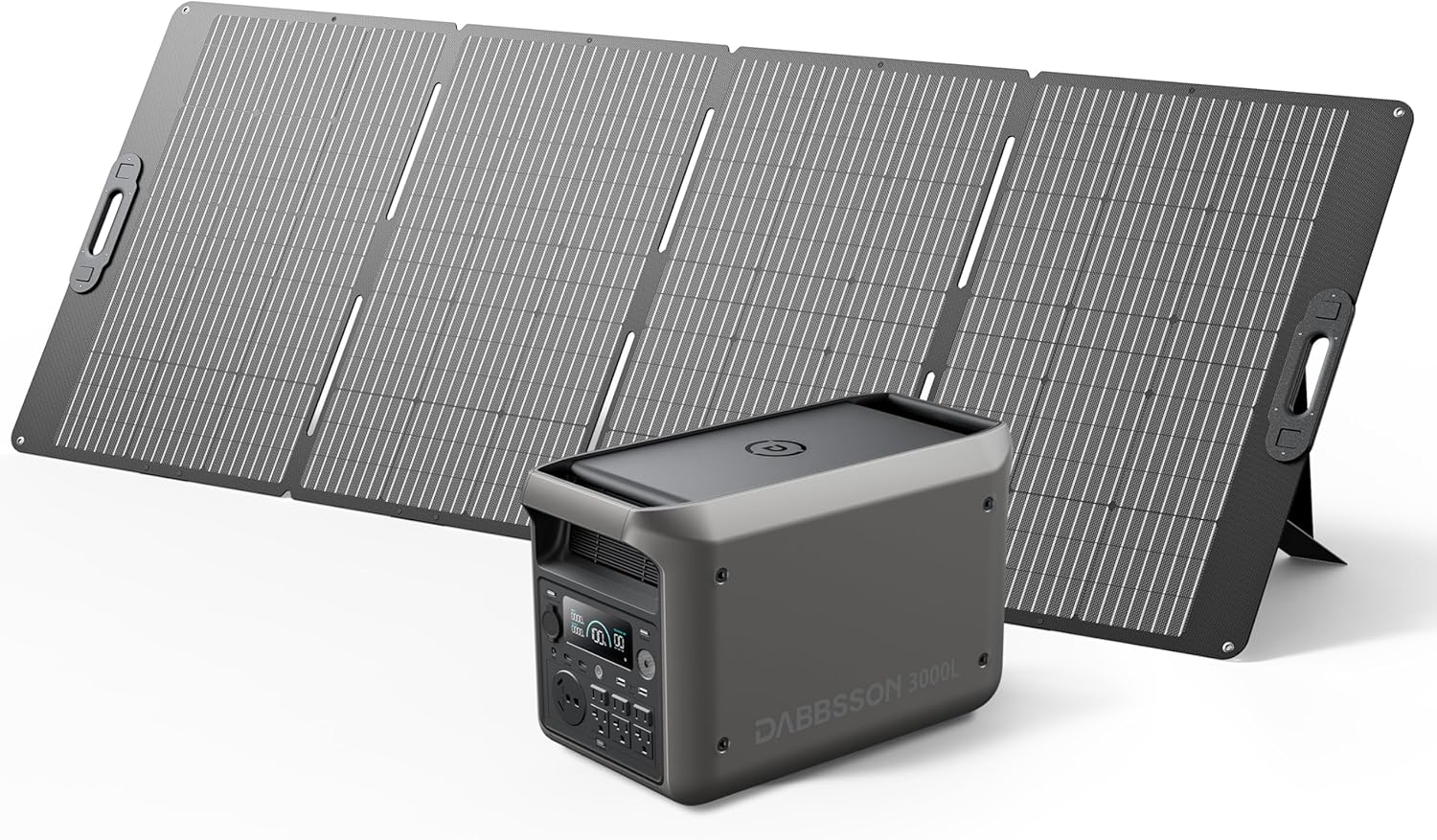 DABBSSON 3072Wh Solar Generator with 420W Solar Panel, Semi-Solid LiFePO4, – B0F2Y411SW