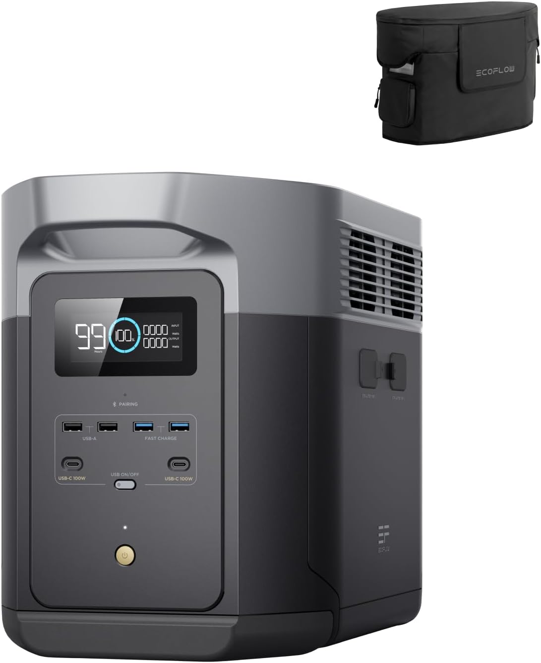 EF ECOFLOW Portable Power Station DELTA 2 Max with Protective - B0DZ6NC53P