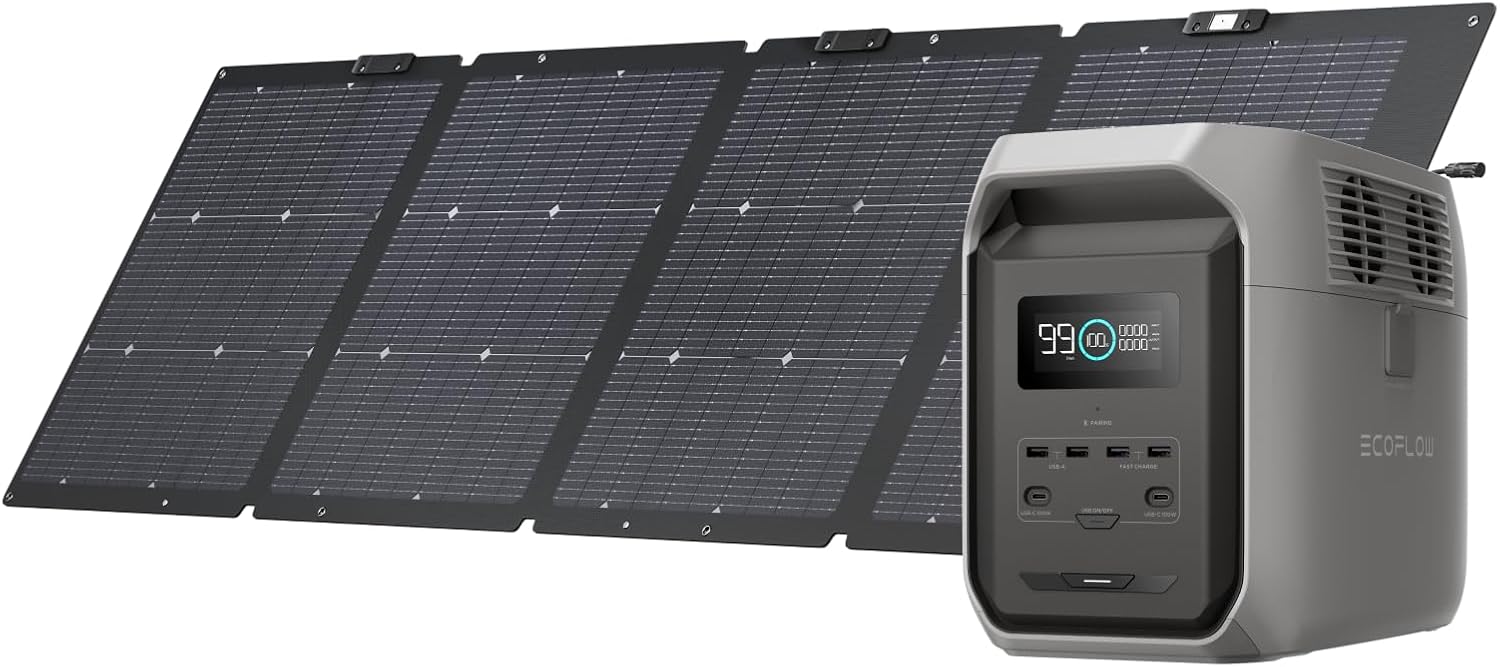 EF ECOFLOW Solar Generator DELTA 3 1500 with 220W Solar - B0DZCVRJRB