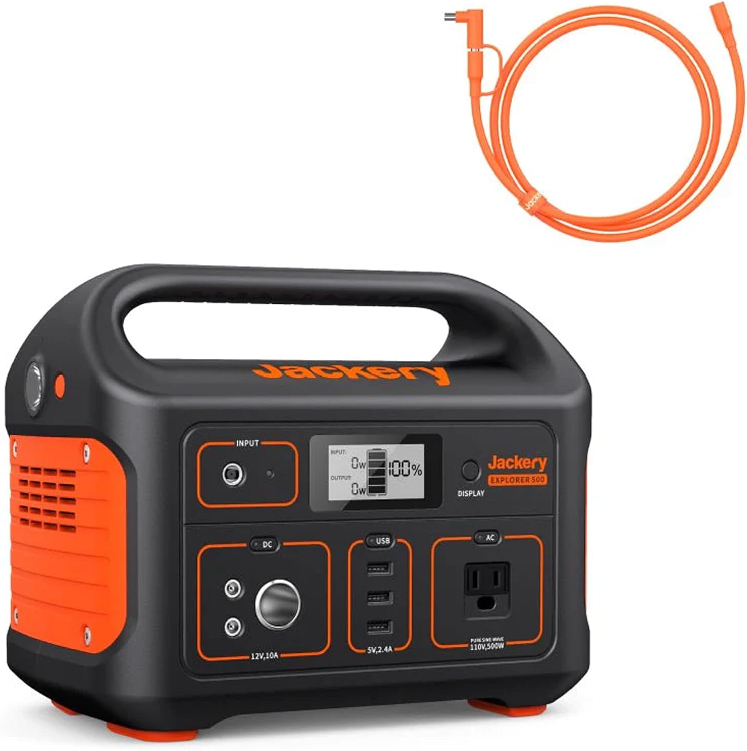 Jackery Portable Power Station Explorer 500 and 16.4 Ft Extension - B0FCY4Y89N