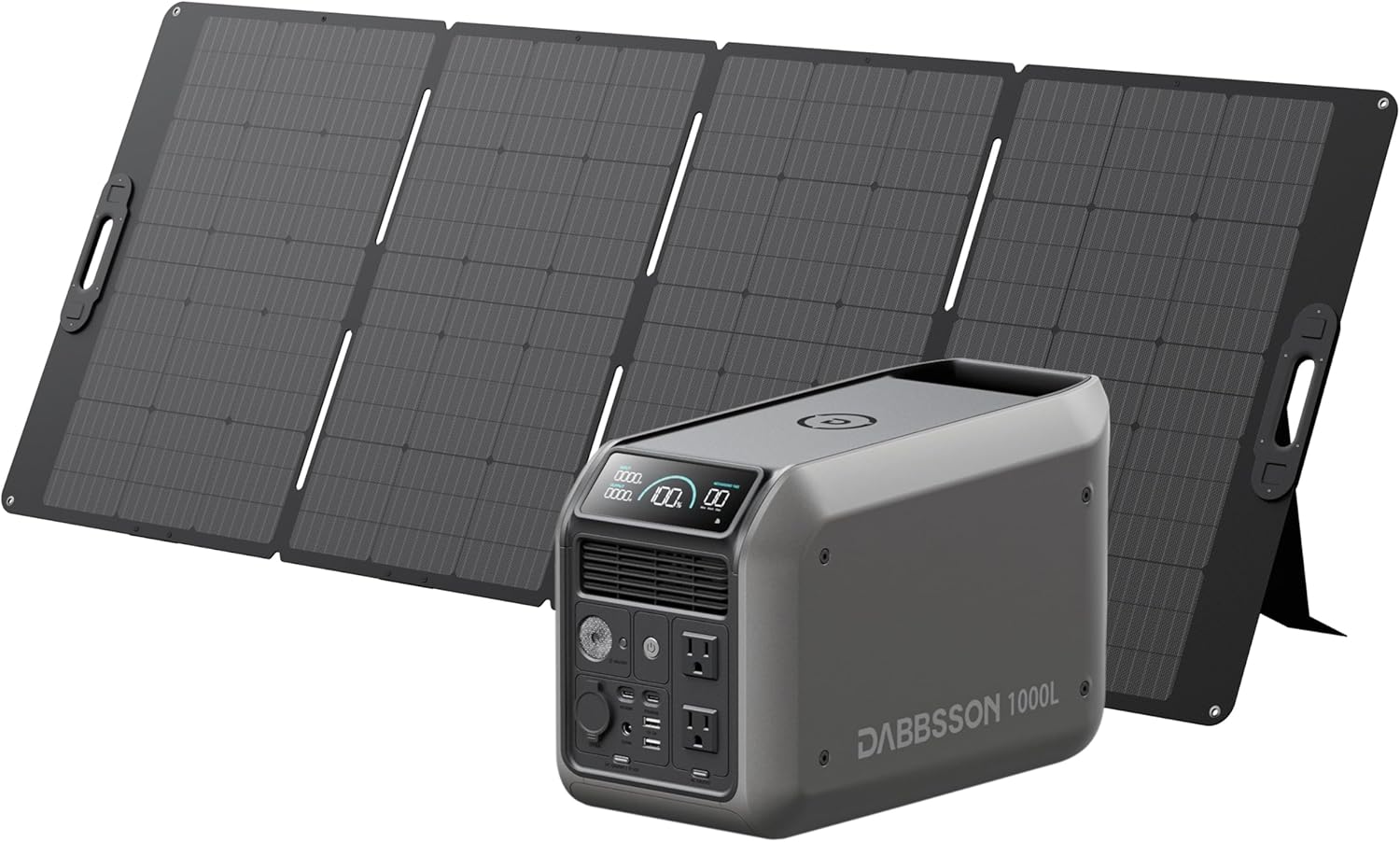 Dabbsson 1008Wh Solar Generator with 420W Solar Panel, Semi-Solid LiFePO4, - B0F2XX34JL