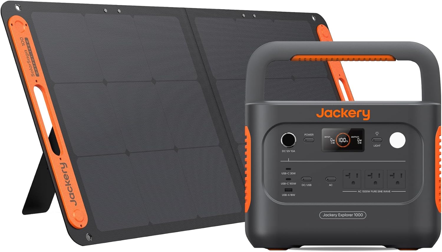 Jackery Solar Generator 1000 v2 with 100W Solar Panel,1070Wh Portable - B0F6YN3XJ4