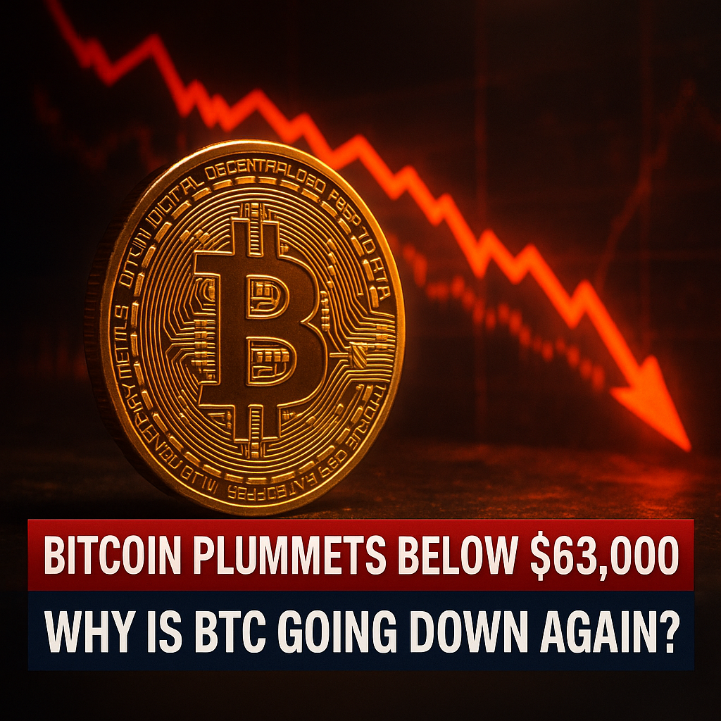 Bitcoin Plummets Below $63,000: Why Is BTC Going Down Again?