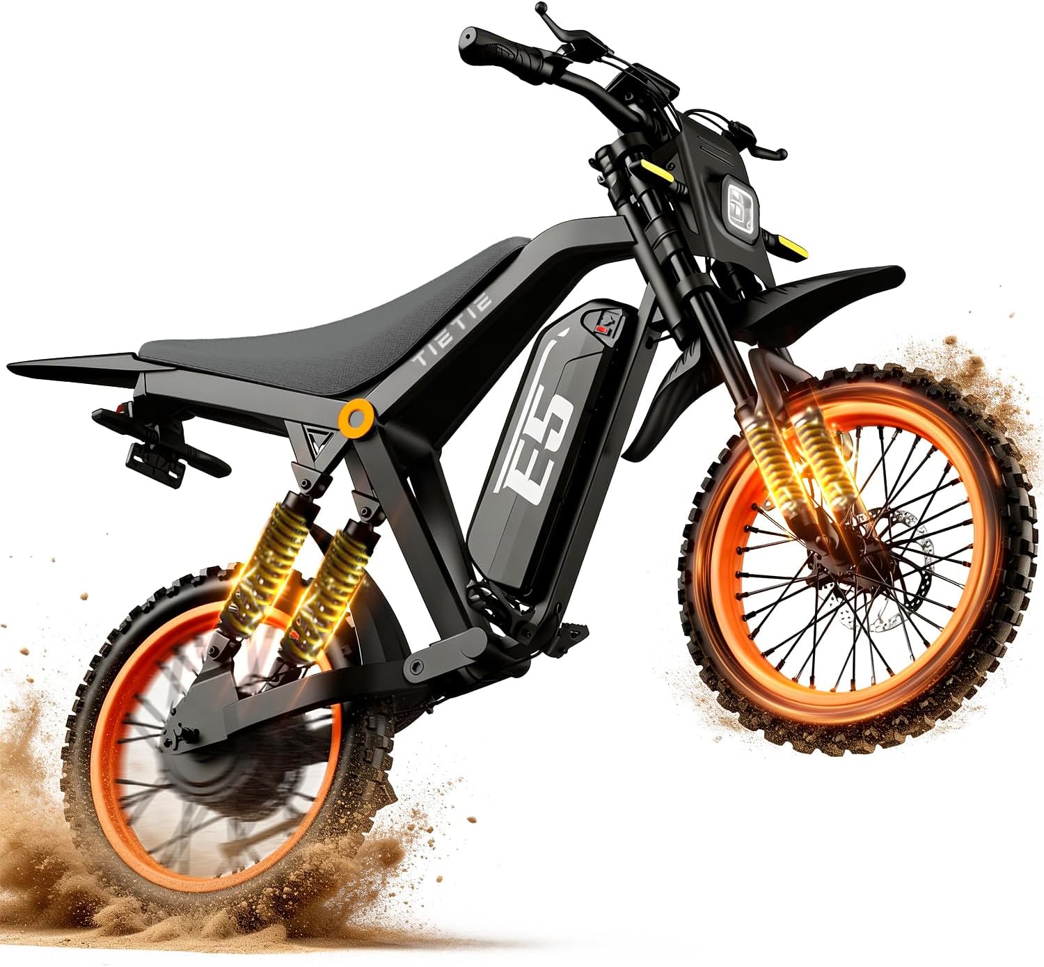 Electric Dirt Bike, 1500W Peak Electric Motorcycle with 48V 20AH - B0H14M8KXK