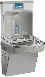 Elkay LZS8WSLP ezH2O Filtered Refrigerated Bottle Filling Station with Drinking Fountain, ADA Compliant, Silver, NSF - B00YDJYHQW