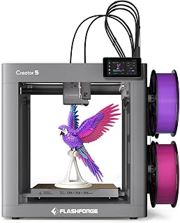 FLASHFORGE Creator 5 4-Toolhead Changer 3D Printer, Multi-Color & Multi-Material Printing, Near-Zero Waste System, 7s - B0GST9NRL4