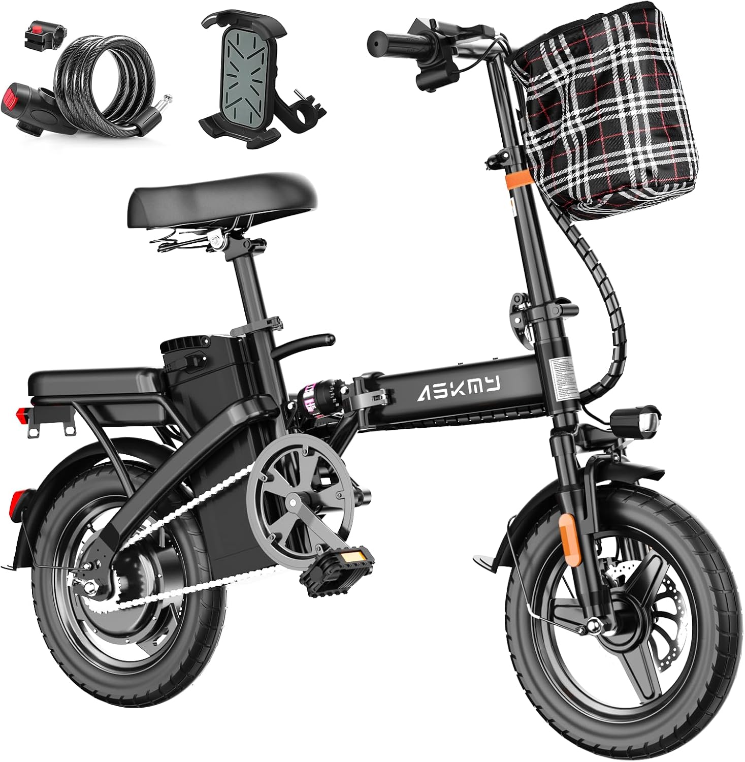 Foldable Electric Bike for Adults and Teens, 740W Peak Motor - B0GY8S6R13