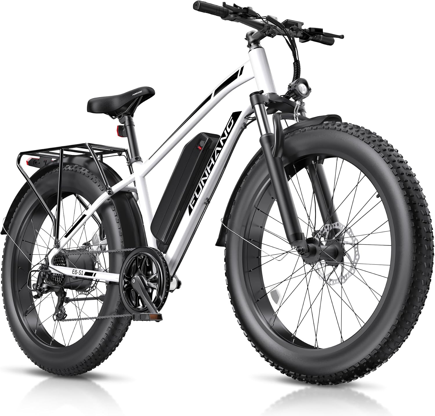 Funhang Electric Bike for Adults, 1000W Peak Ebike, 20MPH 60Miles - B0H1BRG8YP