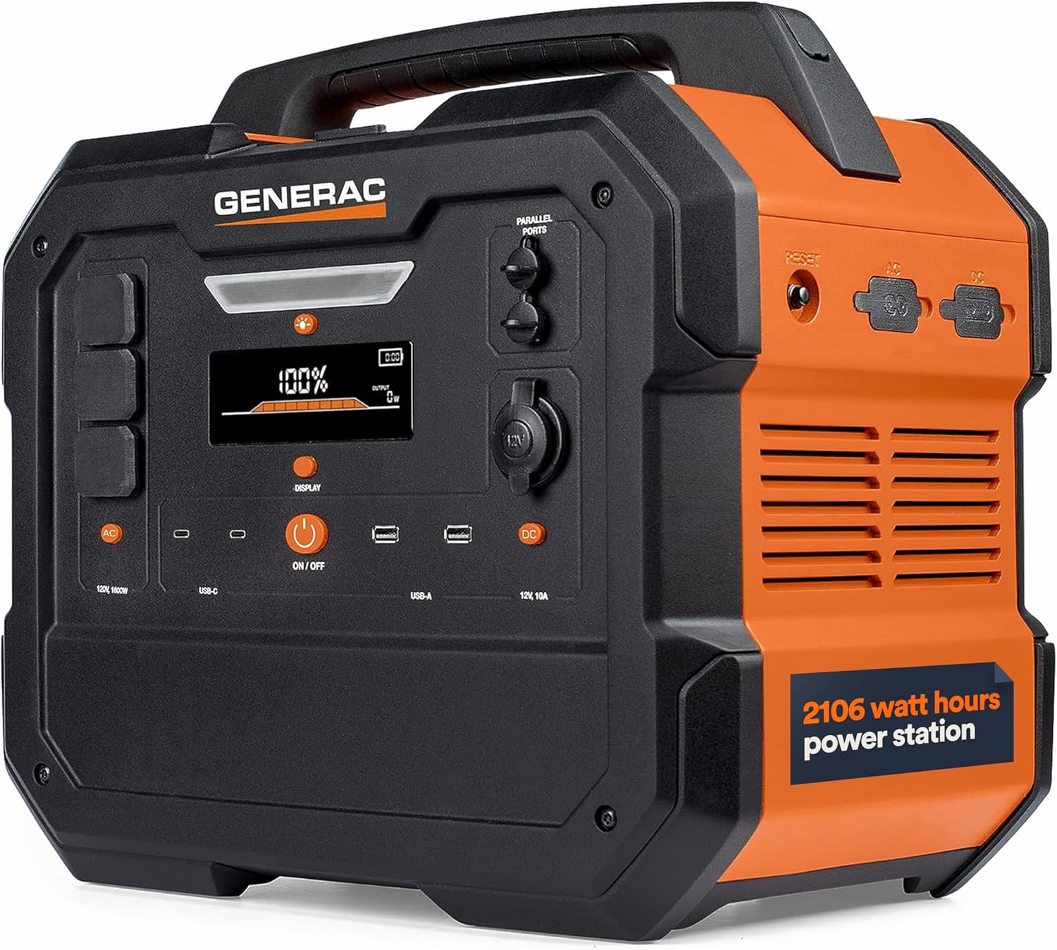 Generac 2106Wh Portable Power Station with Lithium-Ion Battery | Clean, - B0BGT7YTPX