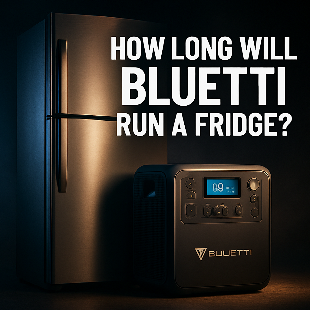 How long will bluetti run a fridge