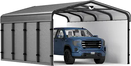 12x20Ft Metal Carport Canopy Heavy Duty, Removable Sidewall - B0HCZQMWDW