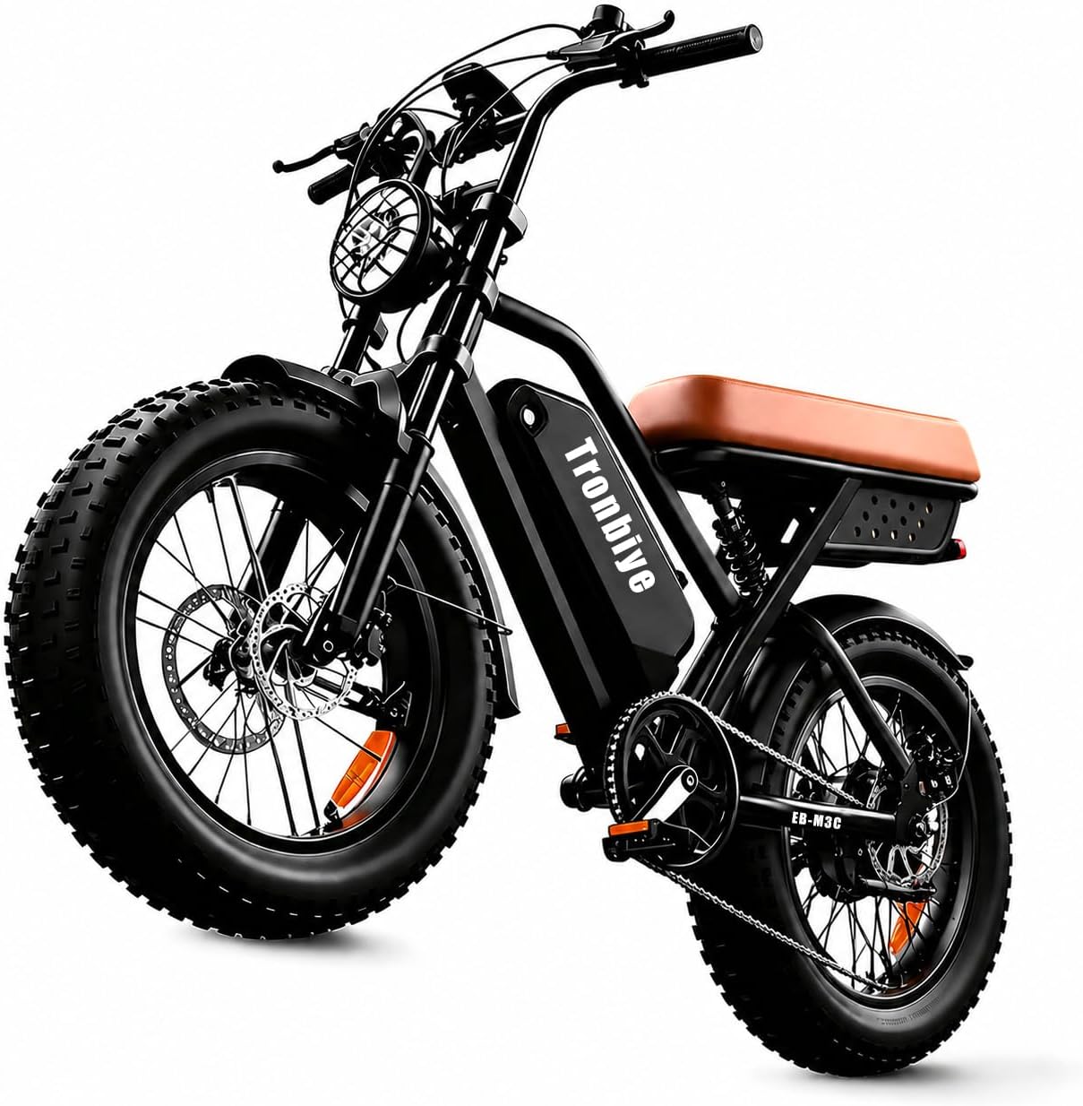 16" Fat Tire Electric Bike, 1500W Peak Motor, 48V 15.6AH - B0GWMFKGKX