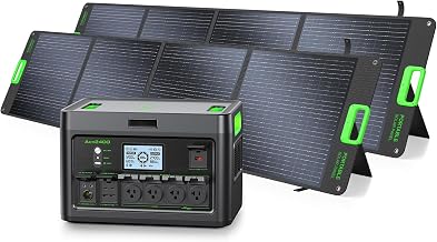 2400W Portable Power Station with 200W*2 Solar Panel for Camping, Outdoor | 1843Wh Solar Generator - B0HBQP96D6