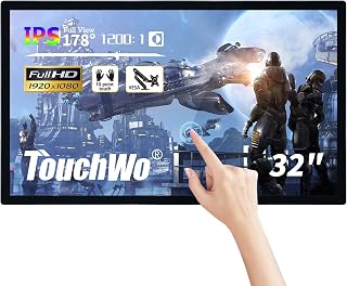 32 inch Interactive Touchscreen Monitor PC, Smart Board with 16:9 Display 1080P, Win-10 Electronic Whiteboard Touchscreen PC for Office and Classroom, Core i7 RAM 16G & ROM 512G