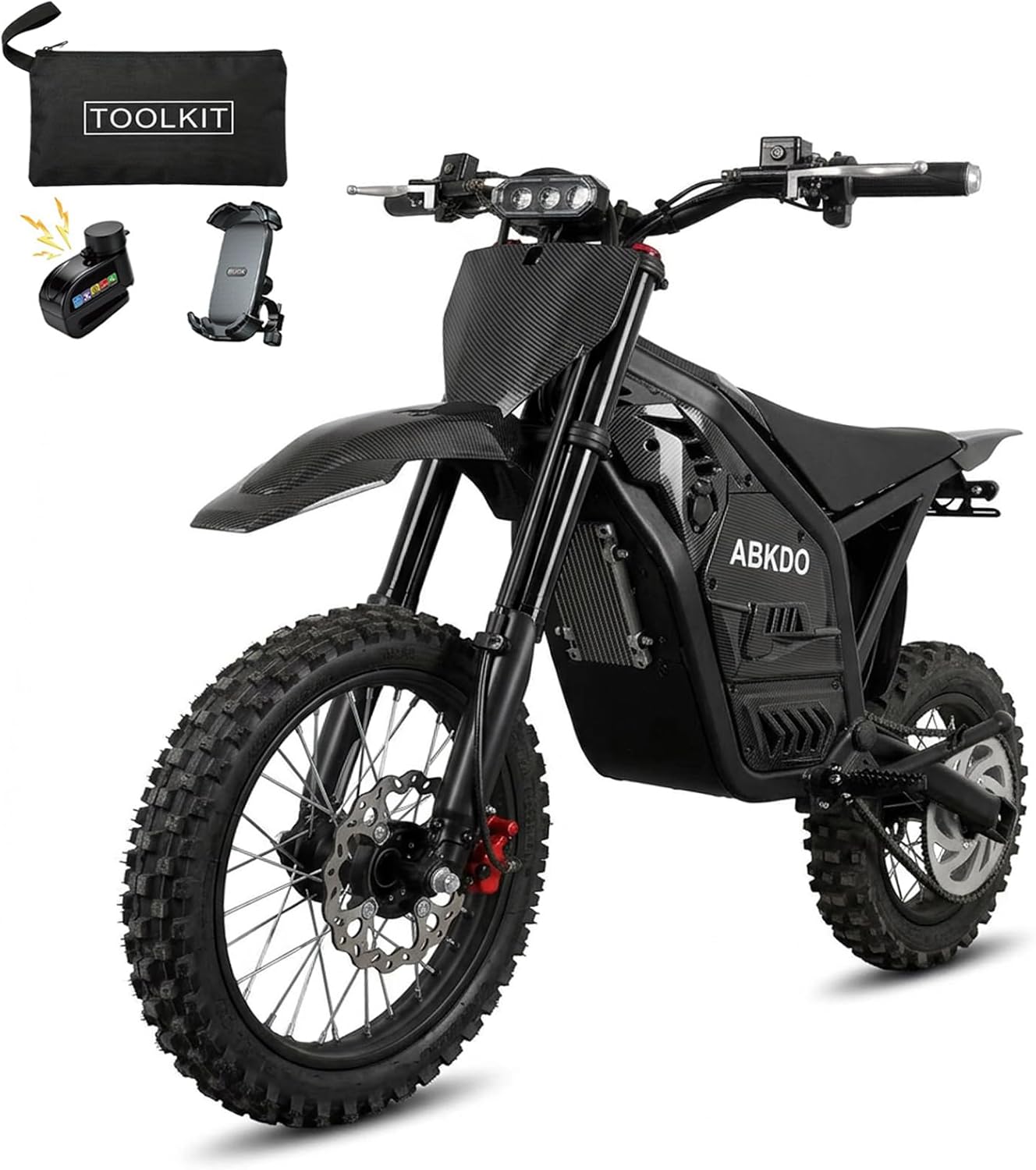 4000W Peak Electric Dirt Bike for Teens Adults, 45 MPH - B0GVCJ94V7