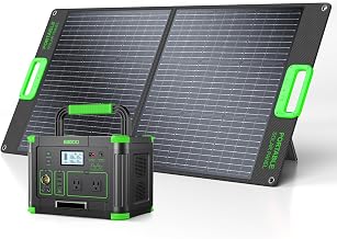 500W Portable Power Station with 100W Solar Panel 519.48Wh Solar Generator | with 60W USB-C - B0H8D7BFZH