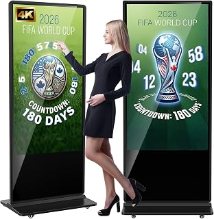 65 inch Indoor Digital Signage 4K Touchscreen,CMS Software,IPS Floor Standing Digital Kiosks Interactive Displays with - B0CZ9DZ6VD