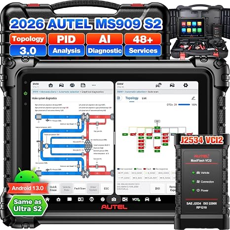 Autel MaxiSYS MS909 S2 AI Scanner, Top Intelligent as Ultra S2 MS919S2 - B0GWCDTJC8