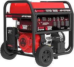 A-iPower 10700-Watt Electric Start Portable Generator Gas Powered, Heavy Duty Generator with 459cc OHV Engine - B0FMLD3DGJ