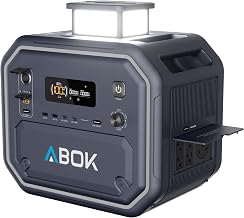 ABOK Ark2500 2160Wh 2500W Portable Power Station, LiFePO4 Solar Generator | 11 Ports, 2x XT90 - B0HB9DKP8C