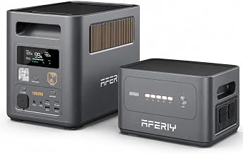 AFERIY Portable Power Station with 2048Wh Expansion Battery, 3072Wh Total Capacity, Expandable to 5120Wh, 1800W - B0H9XZ71KD