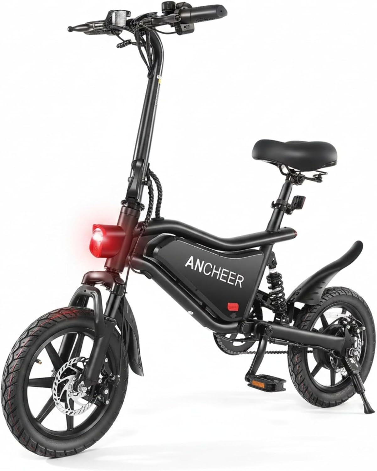 ANCHEER Folding Electric Bike for Adults, 374Wh Ebike, 20MPH Electric - B0GHQ8NHLR