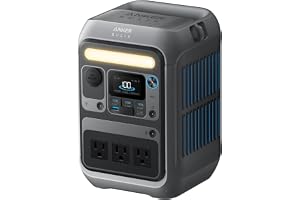 Anker Portable Power Station SOLIX C300, 288Wh LiFePO4 Backup Battery, 300W Solar Generator, 140W Two-Way - B0D62GMQ3F